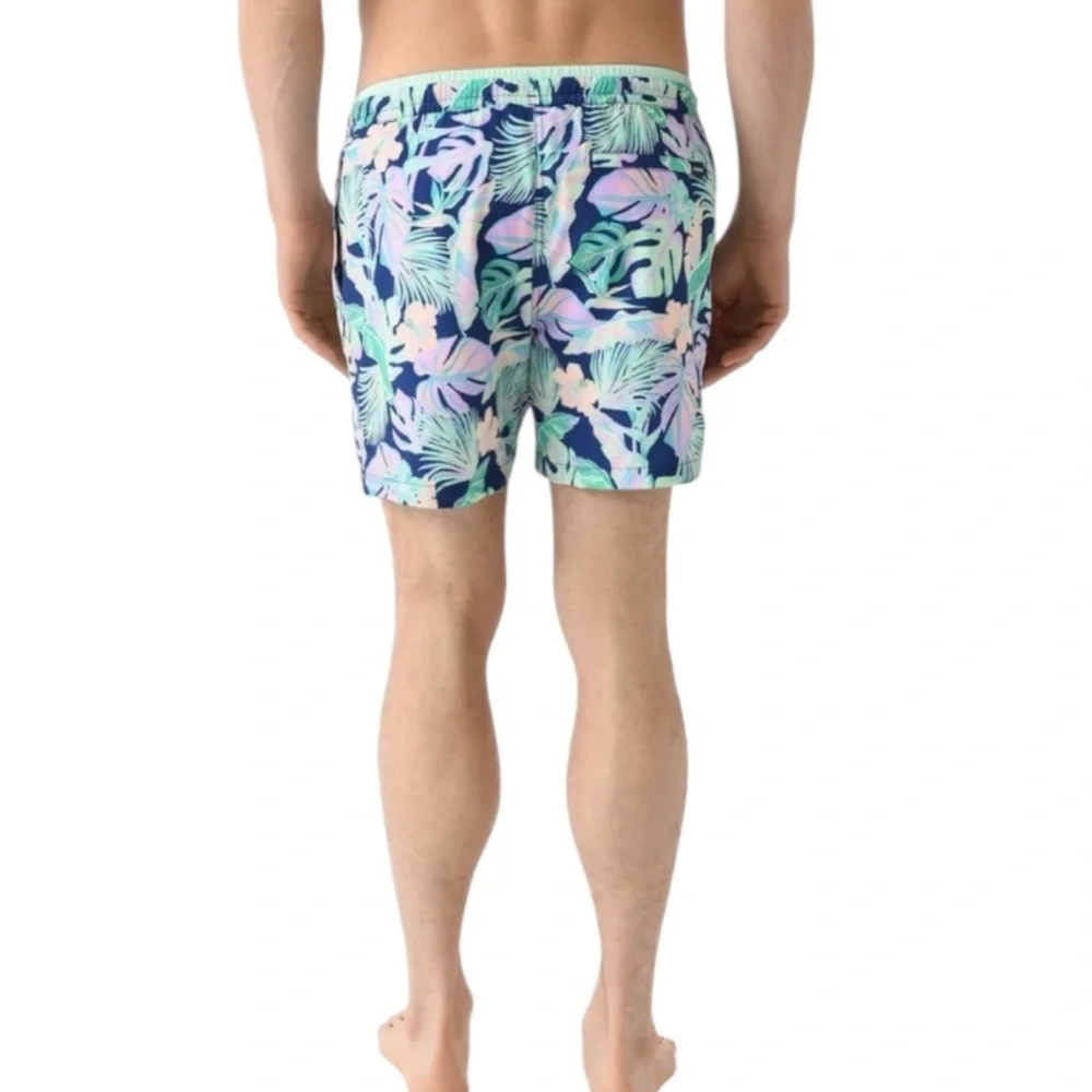 Chubbies The Night Faunas Swim Trunk Short 7” Tropical Beach Pool Liner Pockets